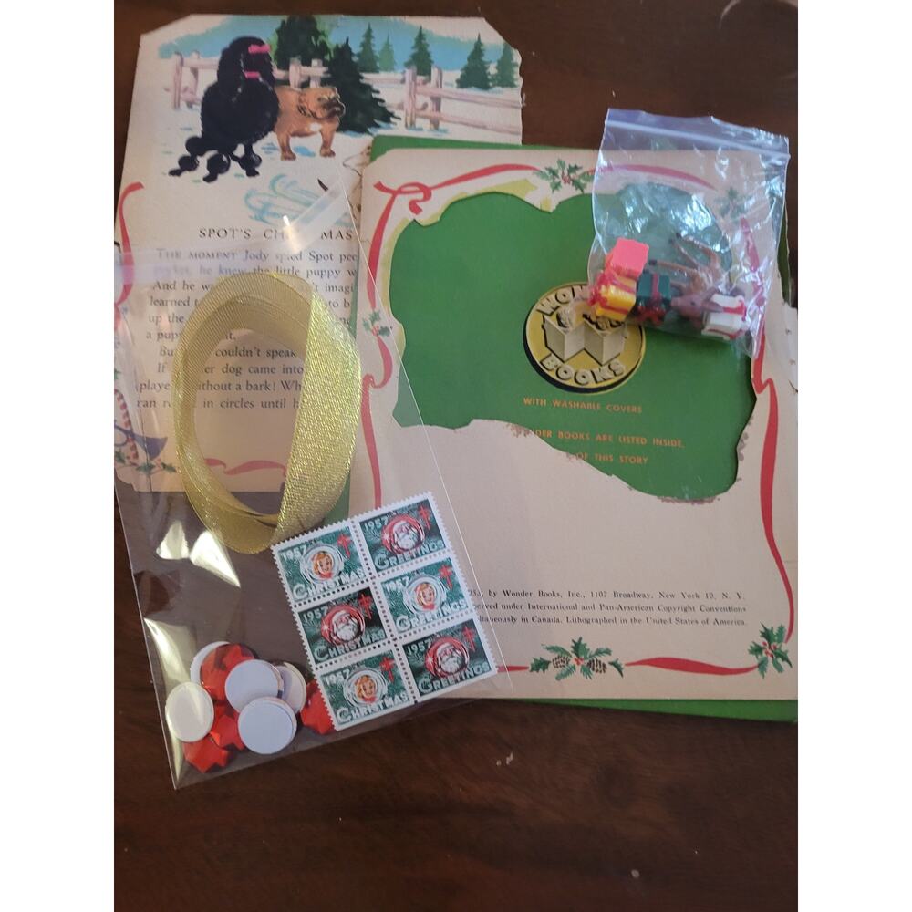 Vintage Upcycle Storybook Christmas Feature Wonder Book Craft Kit